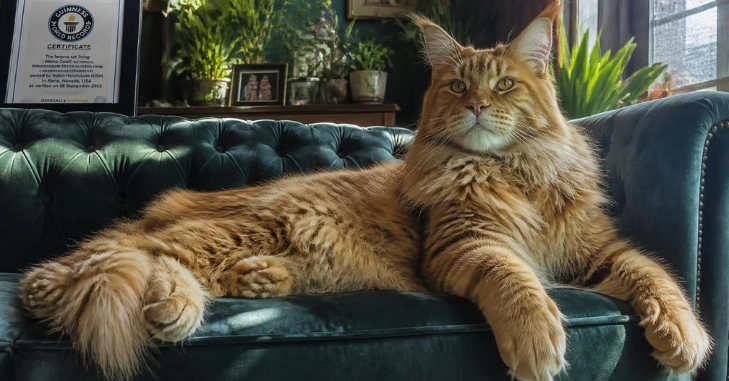 World Record Largest Maine Coon Cat: Two Records to Know